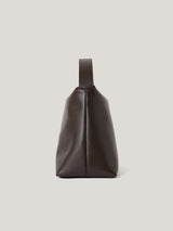 Leather Fold Over Shoulder Bag | Brown