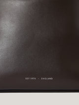 Leather Fold Over Shoulder Bag | Brown