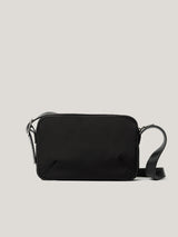 Padded Nylon Cross Body Bag | Black