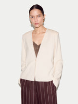 Minimalist Knit Jacket | Cream