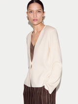 Minimalist Knit Jacket | Cream