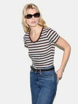 Cotton Slub Stripe Baby T-shirt | Green