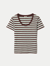 Cotton Slub Stripe Baby T-shirt | Green