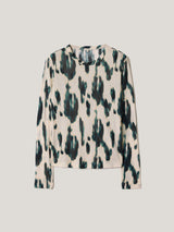 Ikat Long Sleeve Jersey T-shirt | Cream