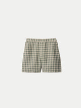 Mara Linen Checked Short | Green