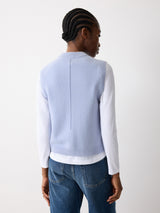 Wool Cashmere Blend Waistcoat | Blue