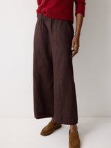 Mara Linen Relaxed Trouser | Purple