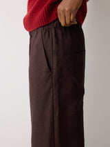 Mara Linen Relaxed Trouser | Purple
