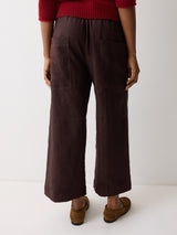 Mara Linen Relaxed Trouser | Purple