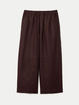 Mara Linen Relaxed Trouser | Purple