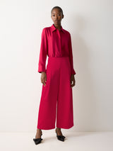 Silk Twill Classic Shirt | Pink