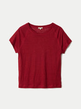 Linen Raglan Baby T-shirt | Red