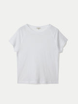 Linen Raglan Baby T-shirt | White