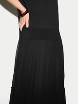 Knit Flowy Dress | Black