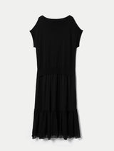 Knit Flowy Dress | Black
