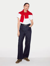 Cotton Luxe V Neck Baby T-shirt | White