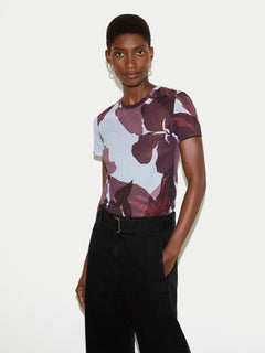 Iris Leaf T-shirt | Blue