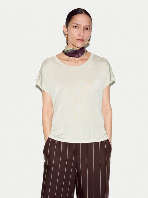 Luxe Slinky Jersey Top | Light Green