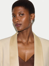 Shawl Lapel Tuxedo Jacket | White