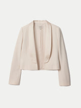 Shawl Lapel Tuxedo Jacket | White