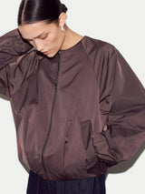 Hooded Bomber Jacket | Purple