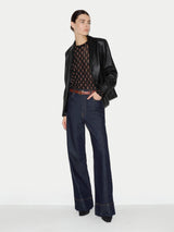 Ellis Nappa Leather Blazer | Black