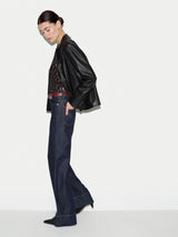 Ellis Nappa Leather Blazer | Black