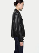 Ellis Nappa Leather Blazer | Black
