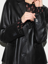 Ellis Nappa Leather Blazer | Black
