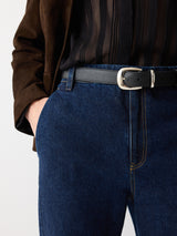 Leather Western Belt | Black