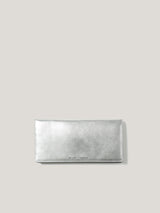 Leather Travel Document Holder | Silver