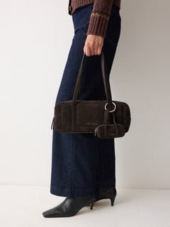 Mini Baguette Bag Charm | Brown