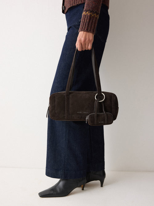 Mini Baguette Bag Charm | Brown