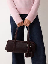 Mini Baguette Bag Charm | Oxblood