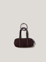 Mini Baguette Bag Charm | Oxblood