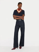 Supima Cotton Crew Neck T-shirt | Navy
