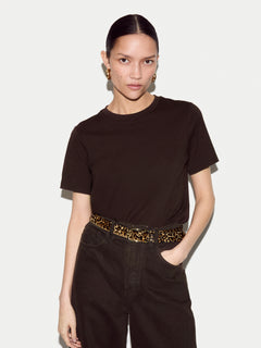 Supima Cotton Crew Neck T-shirt | Dark Brown