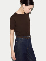 Supima Cotton Crew Neck T-shirt | Dark Brown