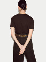 Supima Cotton Crew Neck T-shirt | Dark Brown