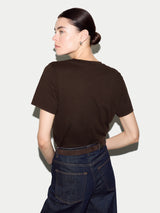 Supima Cotton Crew Neck T-shirt | Dark Brown