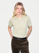 Supima Cotton Crew Neck T-shirt | Pastel Aloe