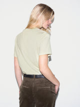 Supima Cotton Crew Neck T-shirt | Pastel Aloe