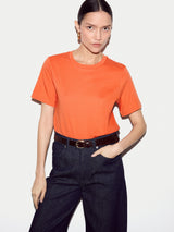 Supima Cotton Crew Neck T-shirt | Orange