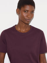 Supima Cotton Crew Neck T-shirt | Aubergine