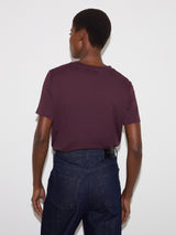 Supima Cotton Crew Neck T-shirt | Aubergine