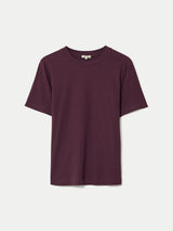 Supima Cotton Crew Neck T-shirt | Aubergine
