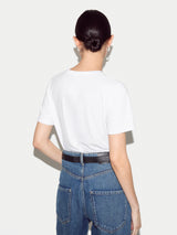 Supima Cotton V Neck T-shirt | White