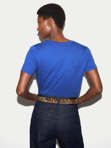 Supima Cotton V Neck T-shirt | Poppy Blue