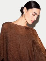 Metallic Poncho | Bronze
