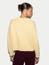 Chunky Cotton Cardigan | Yellow